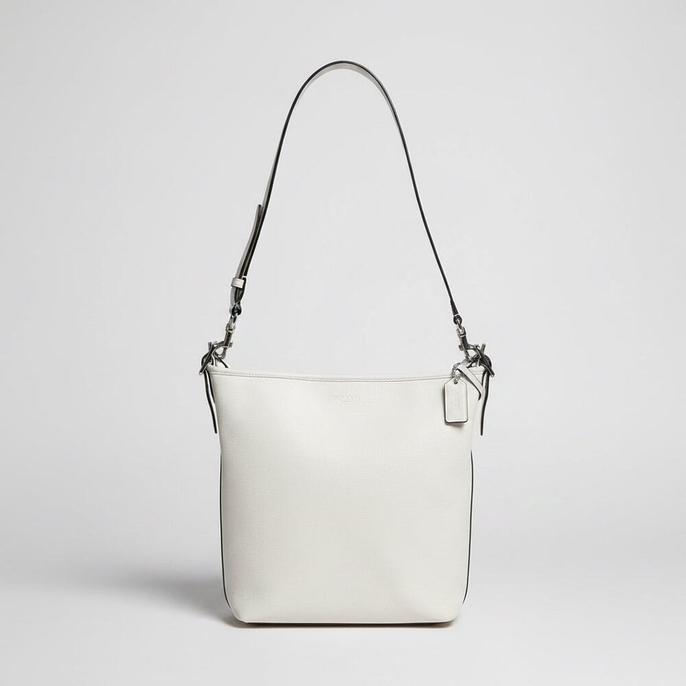 Coach bone leather bucket bag